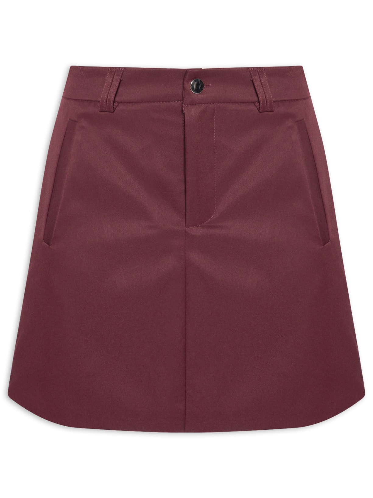 Saia Curta Com Bolso - Vermelho