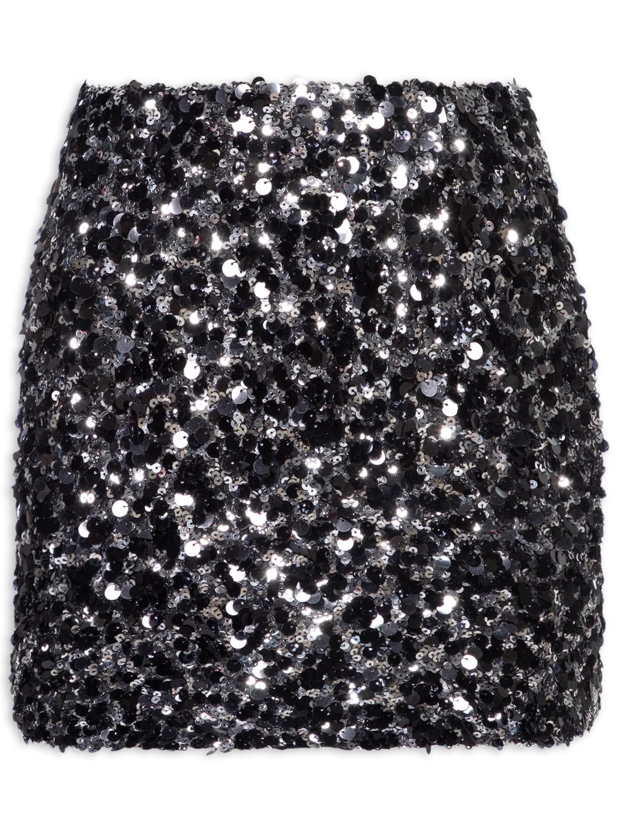 Saia Curta De Paetê - Preto