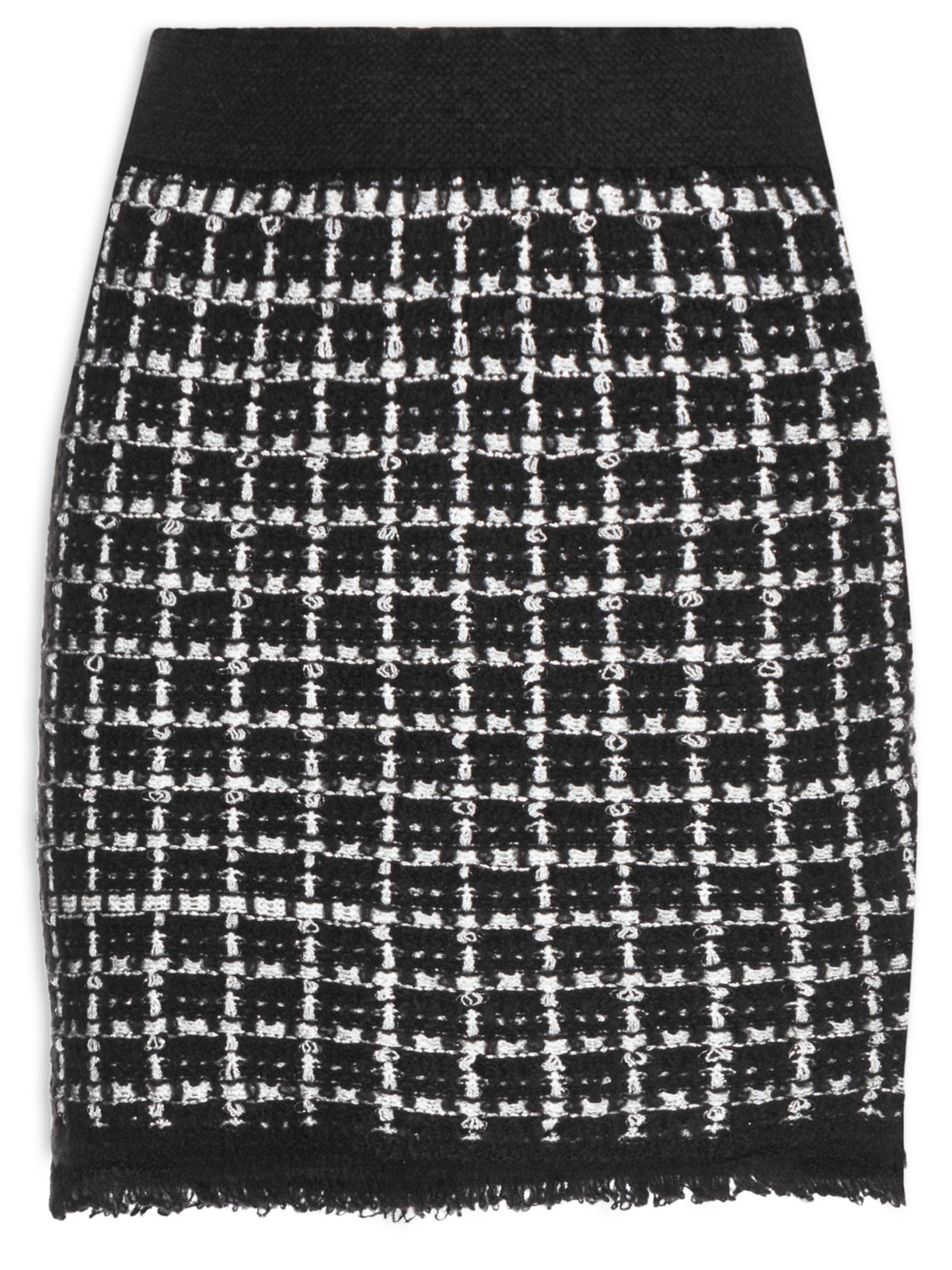 Saia Curta em Tricot - Preto