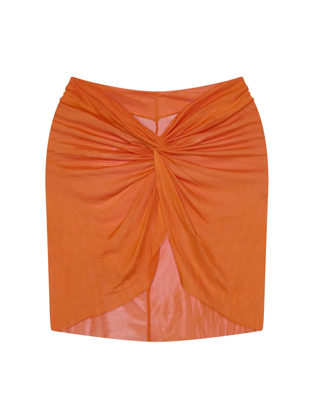 saia curta em tule guaraná