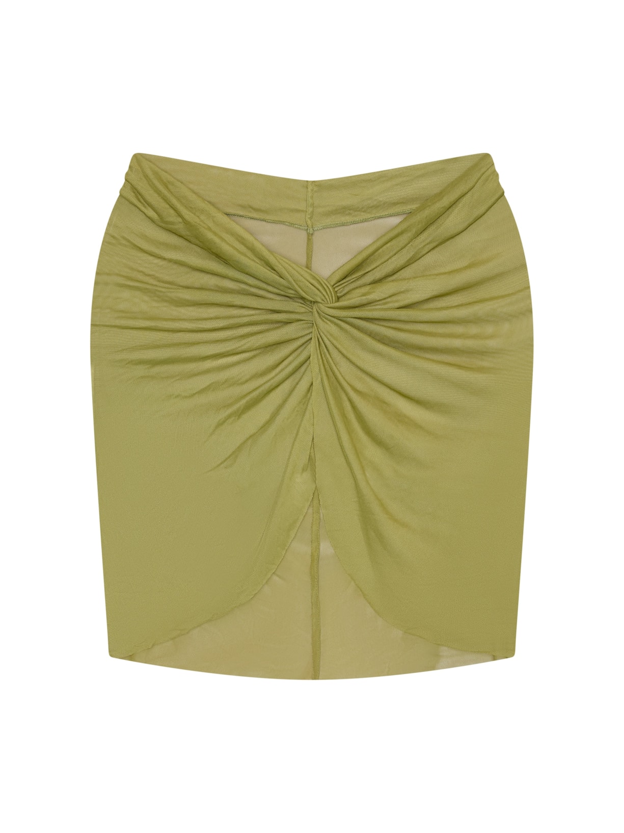 saia curta em tule pistache Suntime