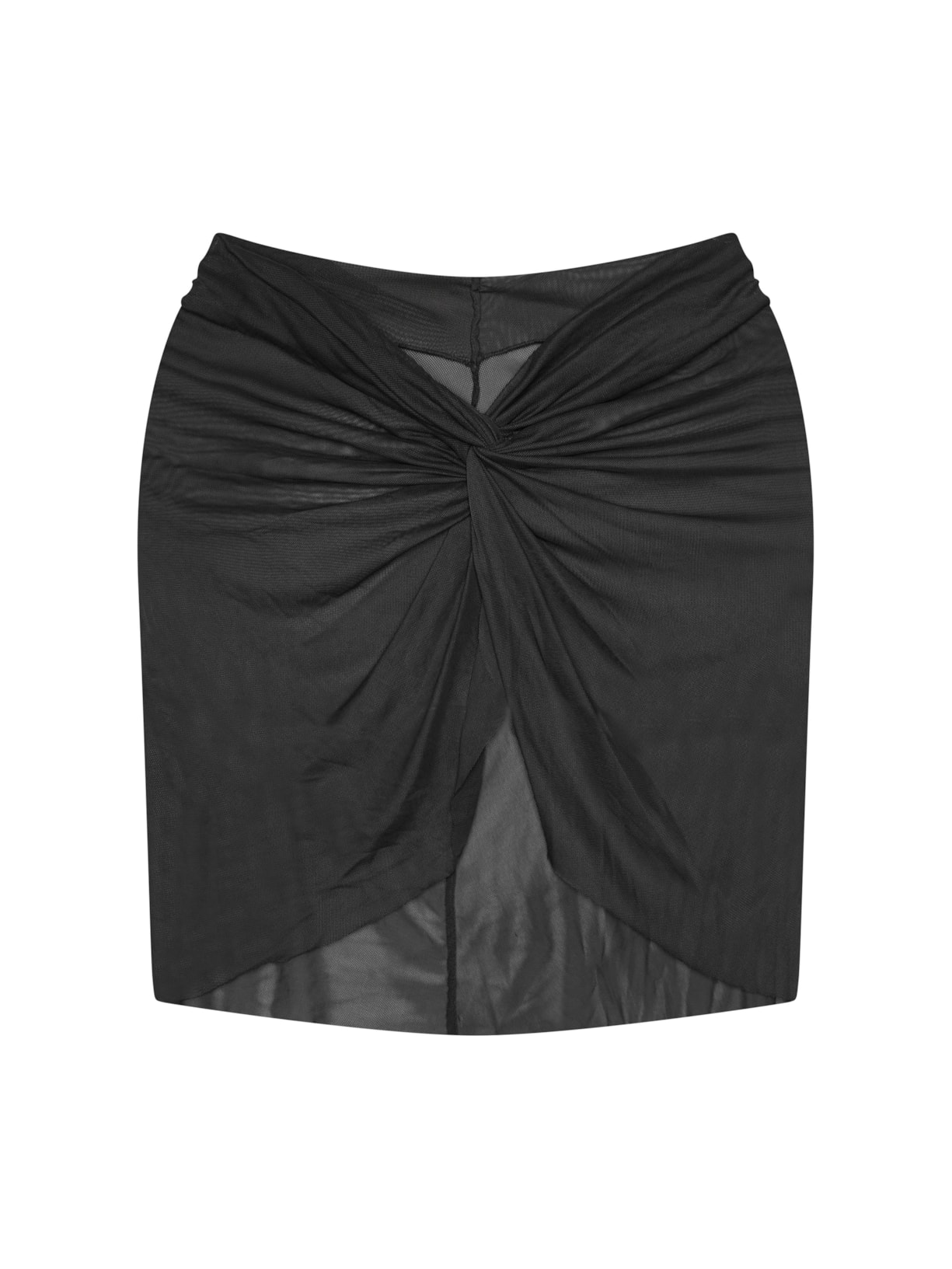 saia curta em tule preta Suntime