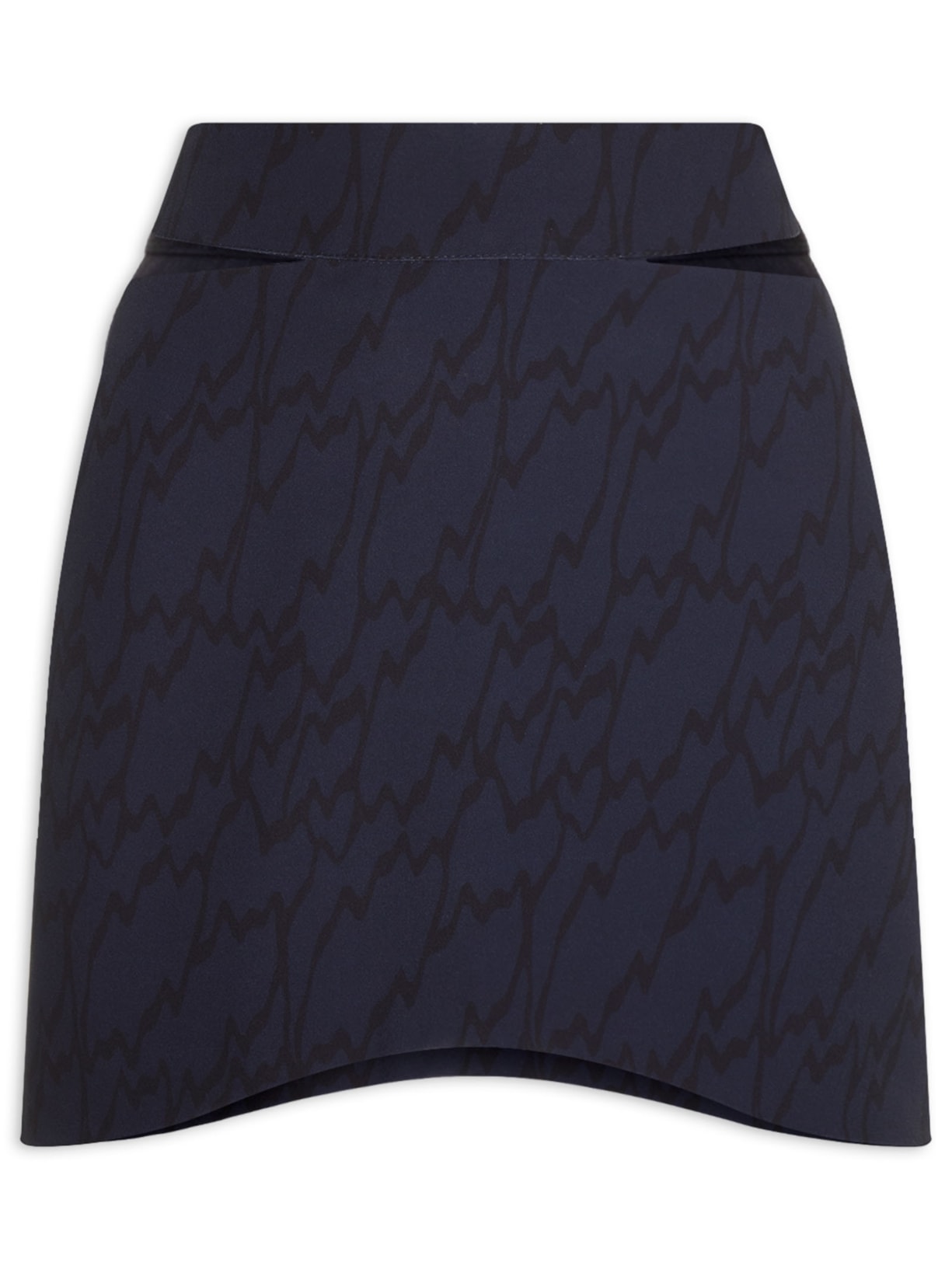 Saia Curta Fendas - Azul