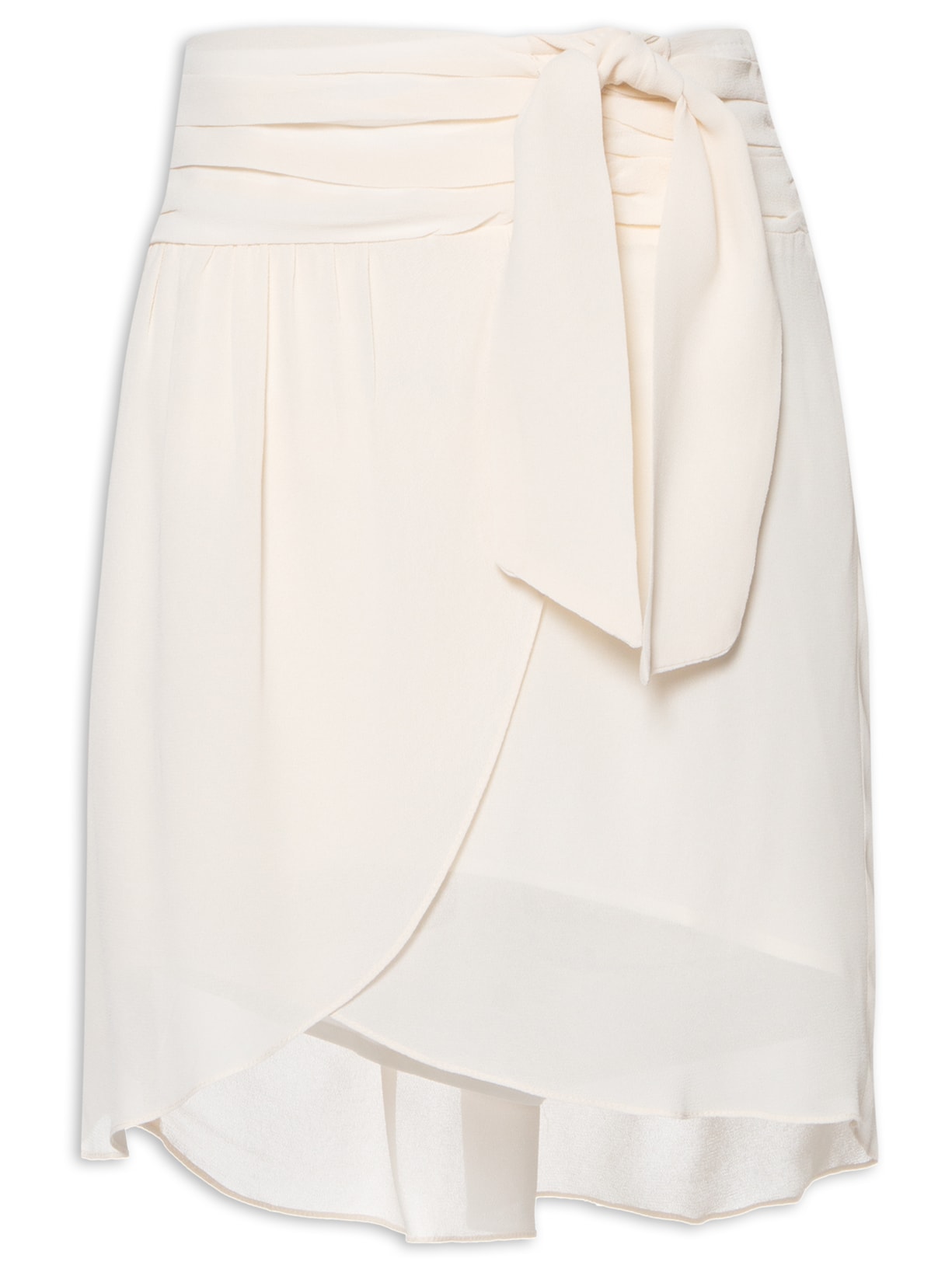 Saia Curta GGT Pala Franzida - Off White