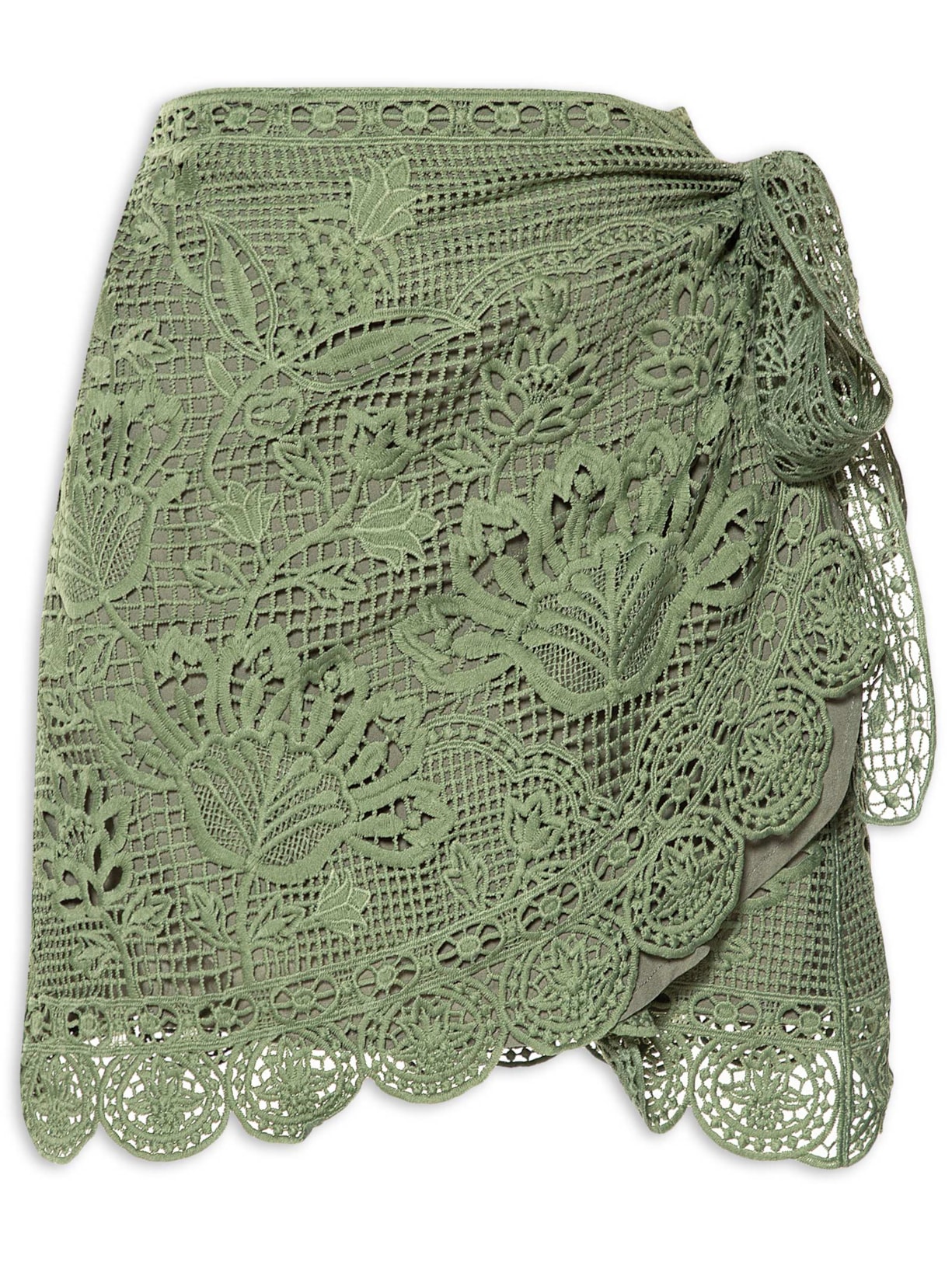 Saia Curta Guipire Praia de Rio - Verde