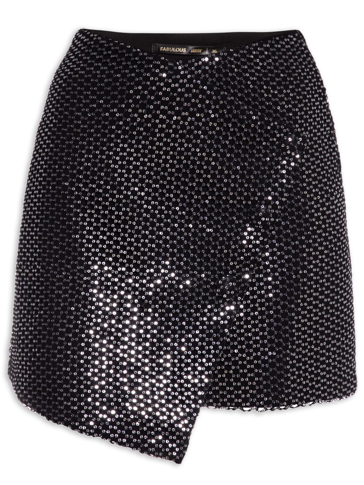 Saia Curta Malu - Prata