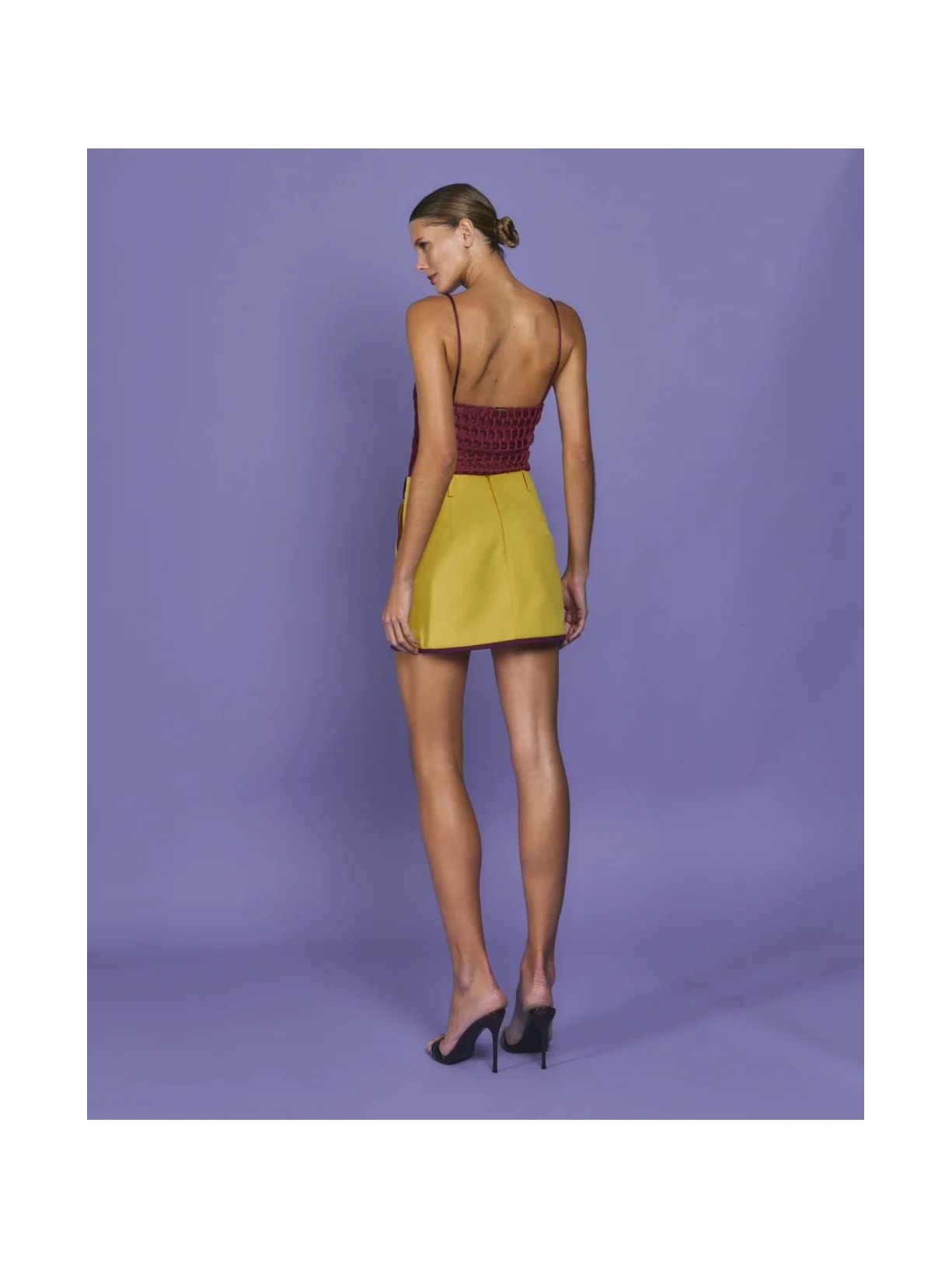 Saia Curta Mareh Cardume Amarelo Shop Ginger