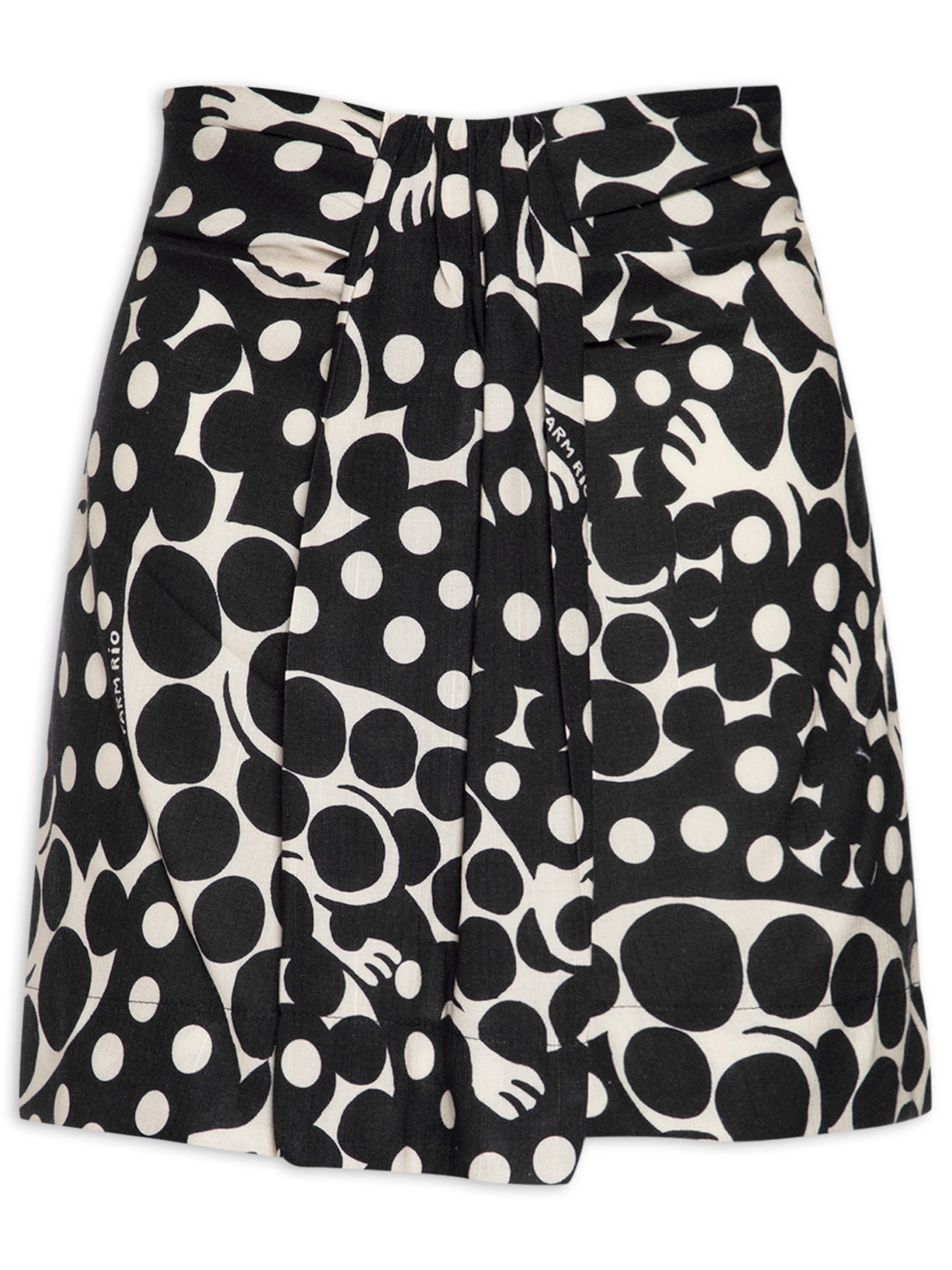 Saia Curta Onça Poá - Preto