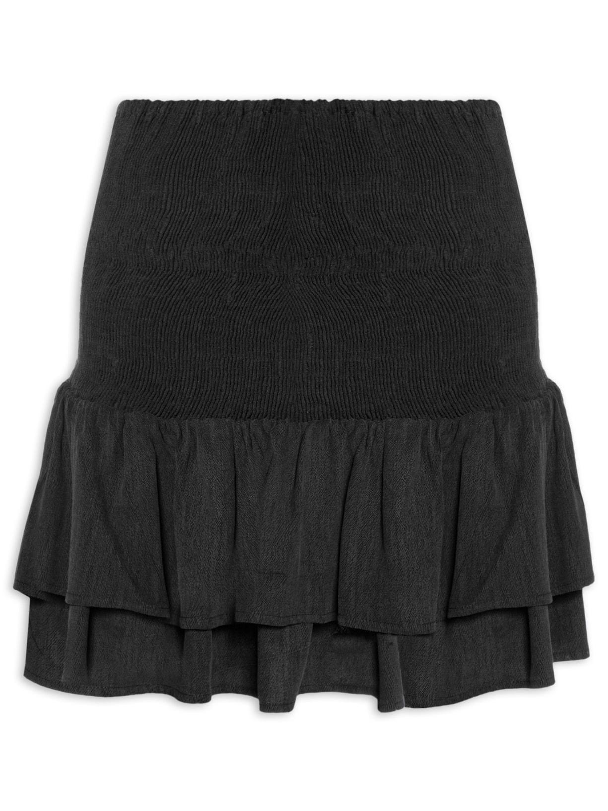 Saia Curta Pala Lastex - Preto