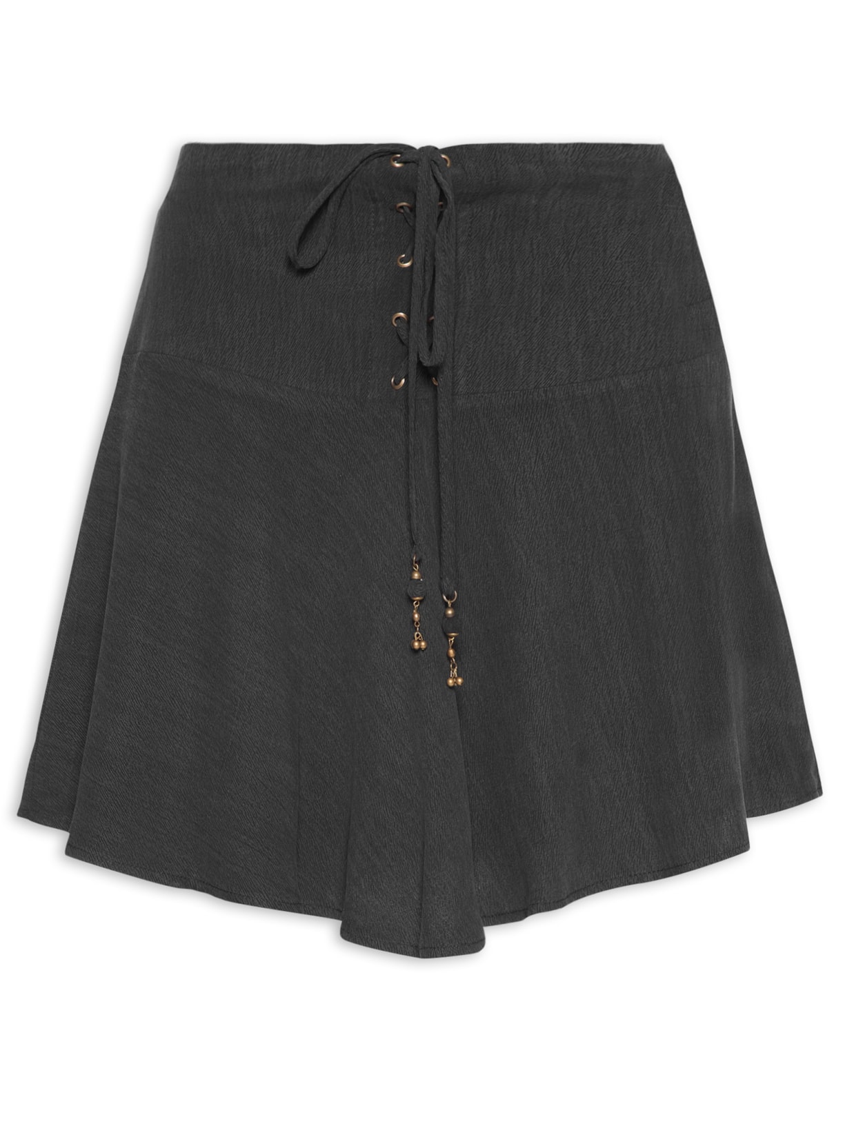 Saia Curta Pala Trançada - Preto