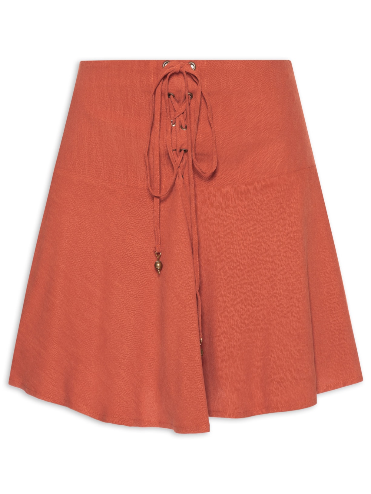 Saia Curta Pala Trançada - Vermelho