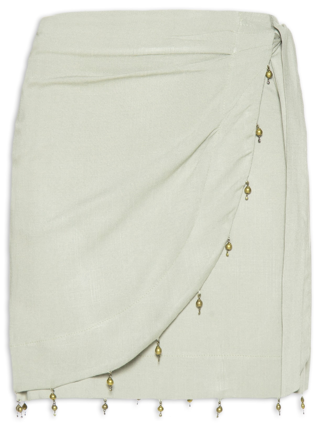 Saia Curta Pareô Bordado - Verde