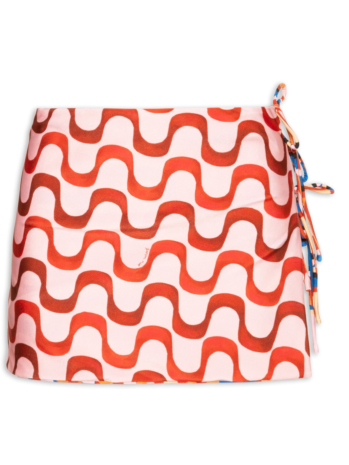 Saia Curta Rio Gráfico - Rosa