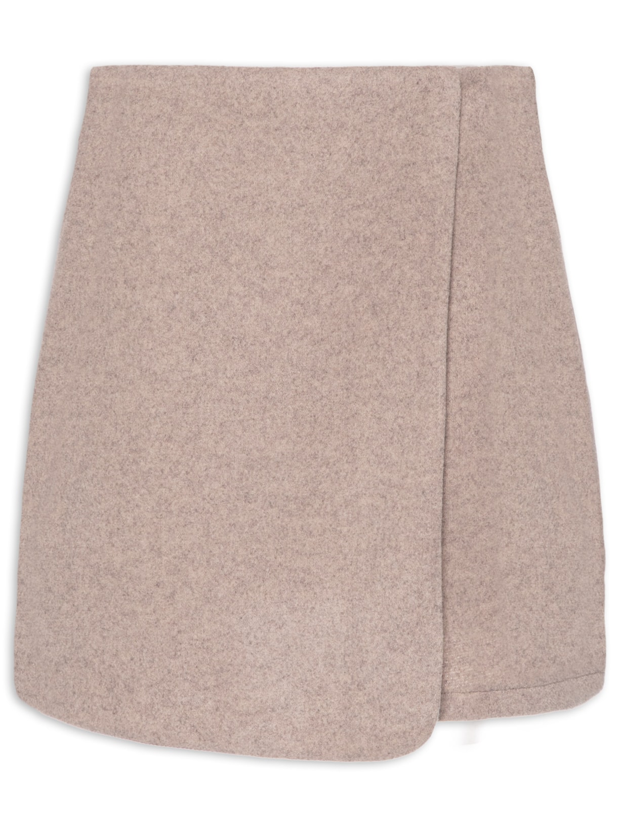 Saia Curta Sobreposta - Bege