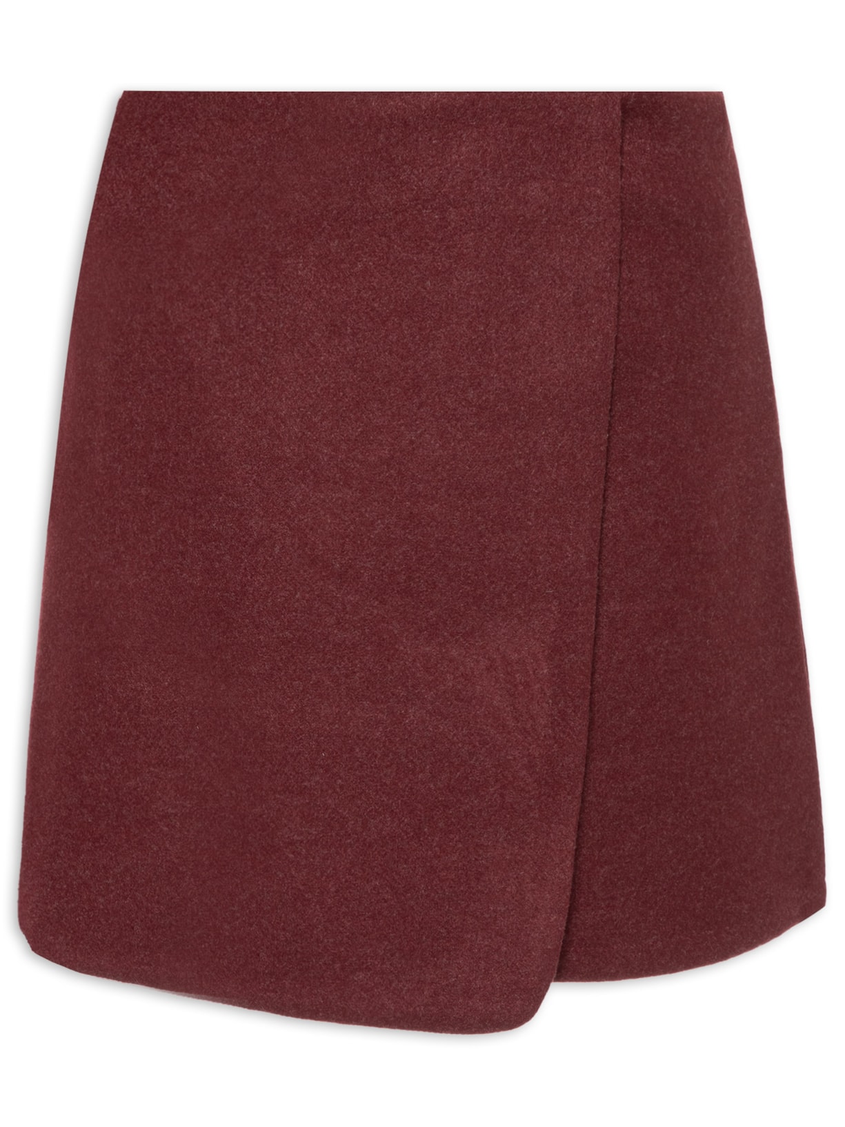 Saia Curta Sobreposta - Vinho