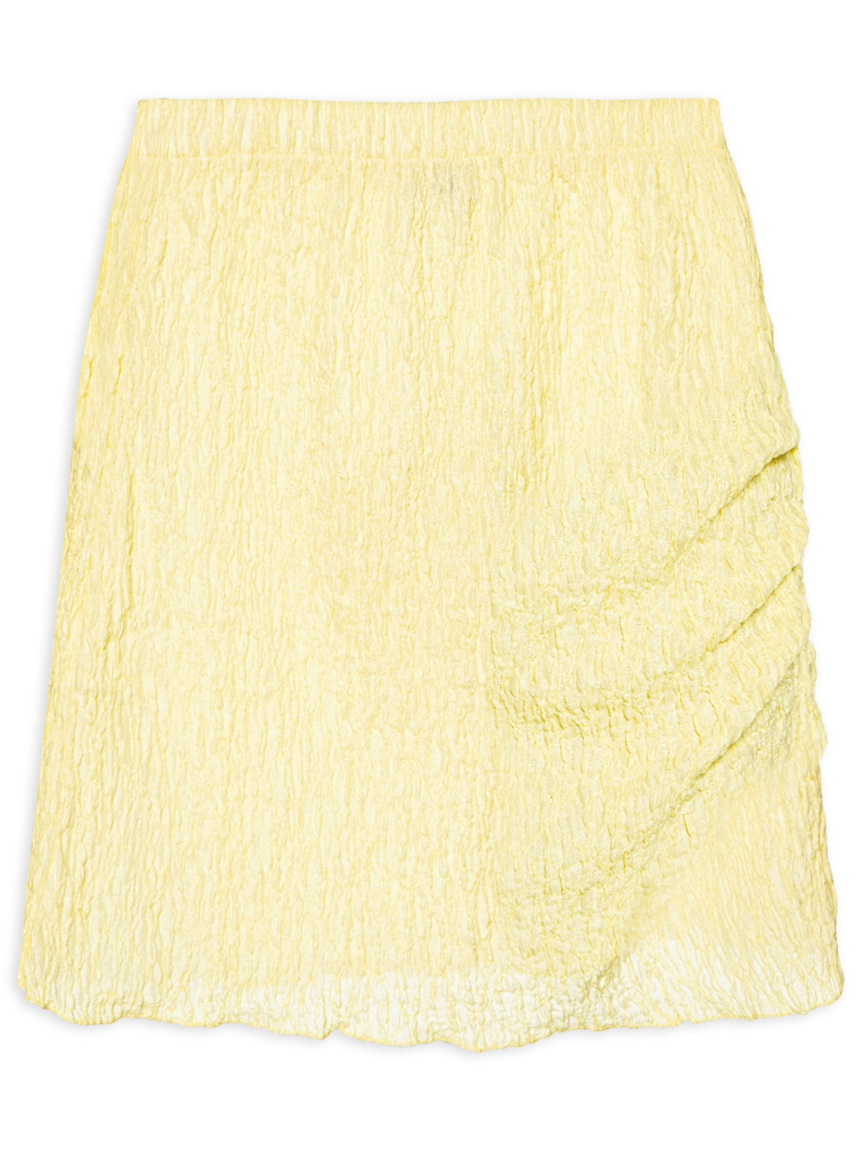 Saia Curta Texturizada Amarelo Market 33