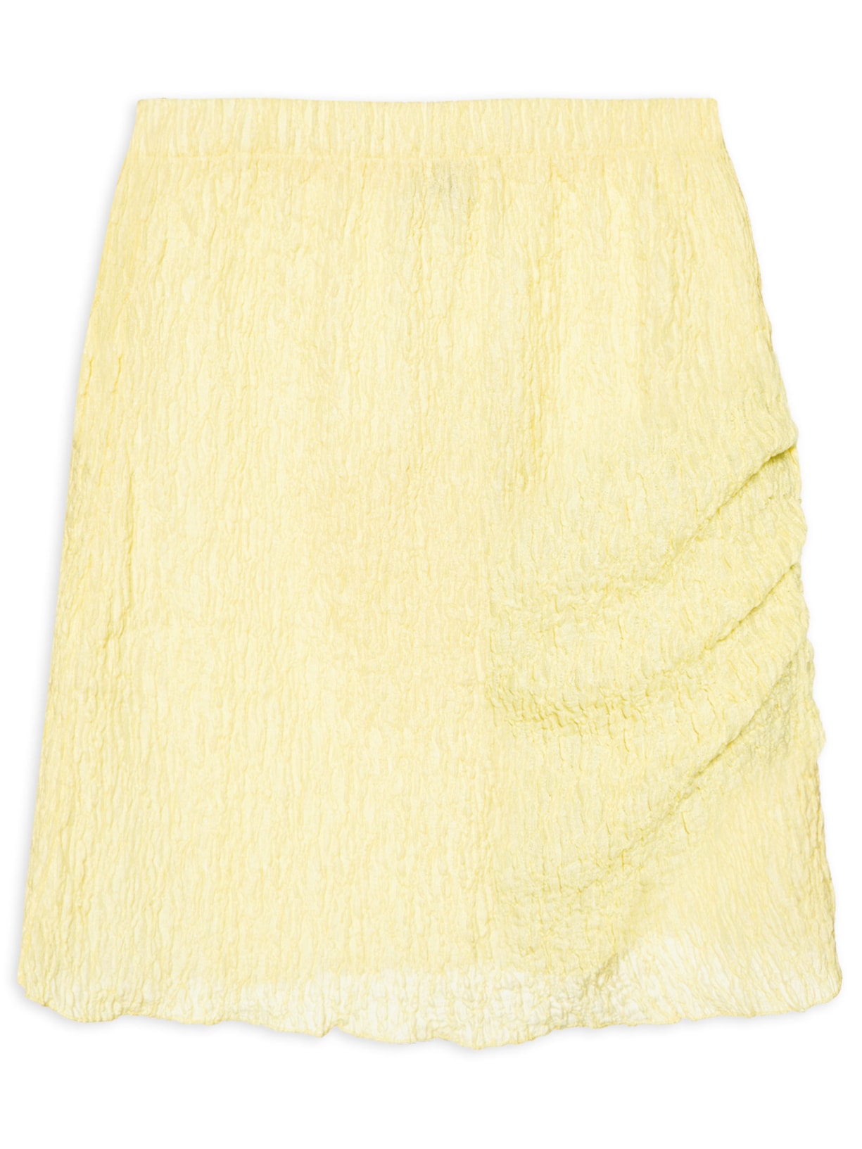 Saia Curta Texturizada - Amarelo