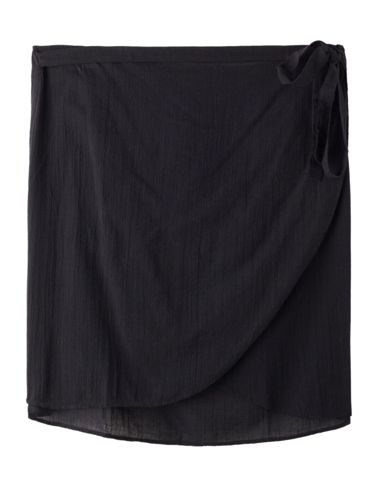 Saia Curta Transpassada Preto Calzedonia