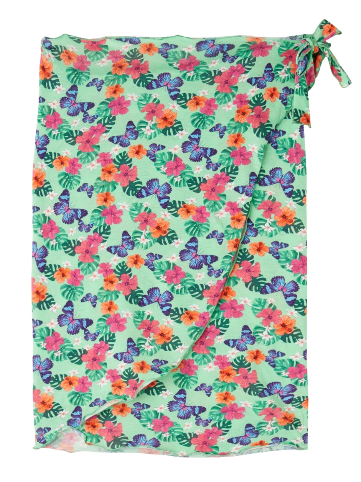 Saia Curta Transpassada Verde Calzedonia