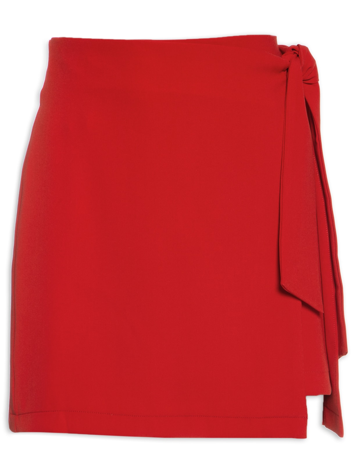 Saia Curta Transpassada - Vermelho