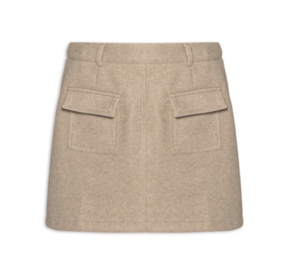 Saia Curta Utilitária - Bege