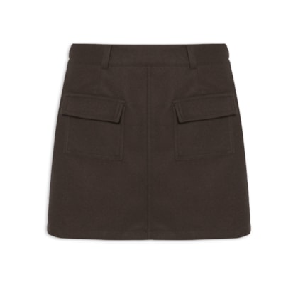 Saia Curta Utilitária - Marrom