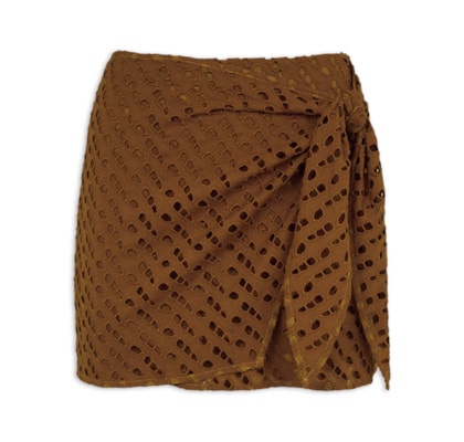 Saia Curta Venice - Marrom