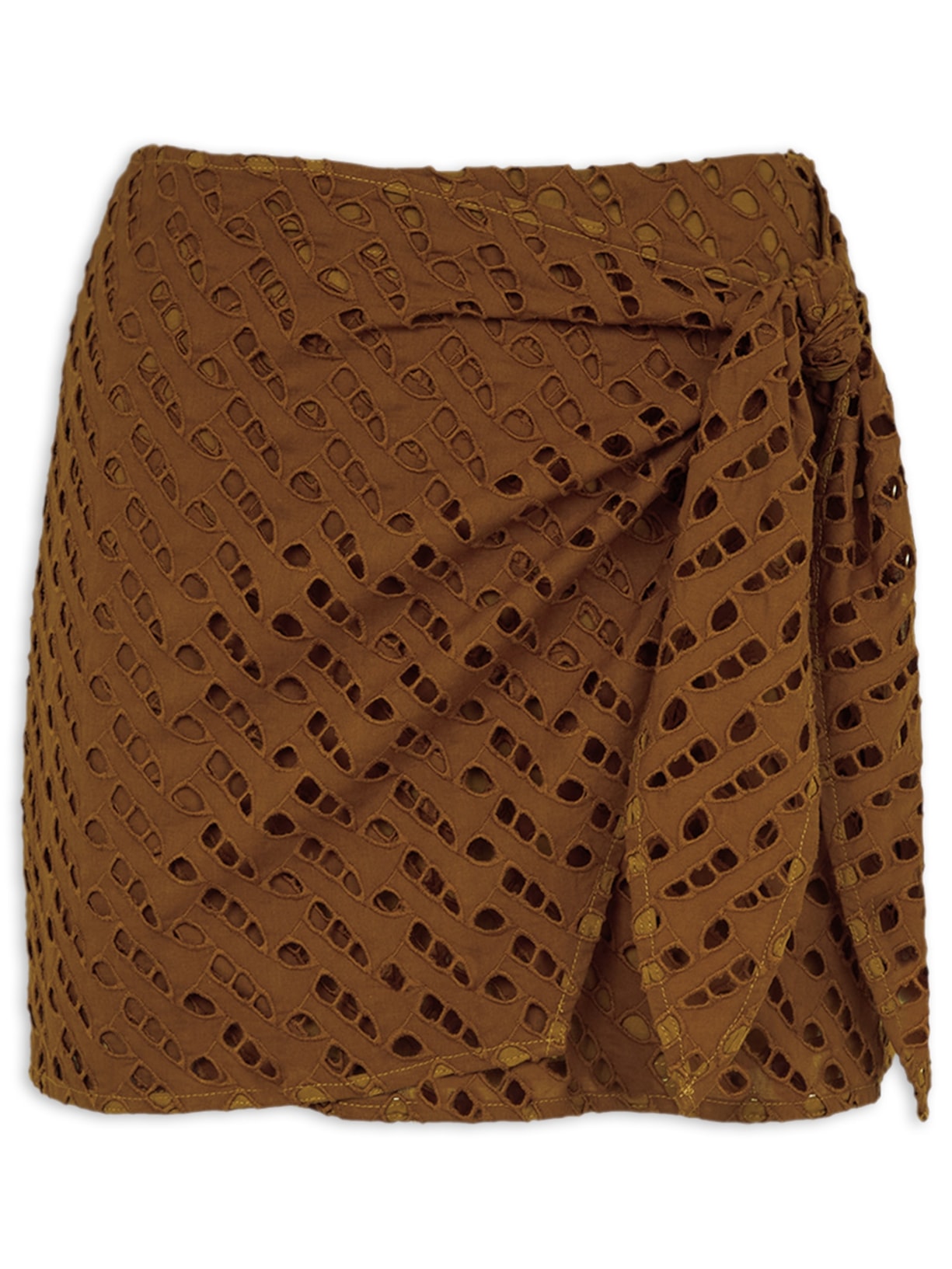 Saia Curta Venice - Marrom