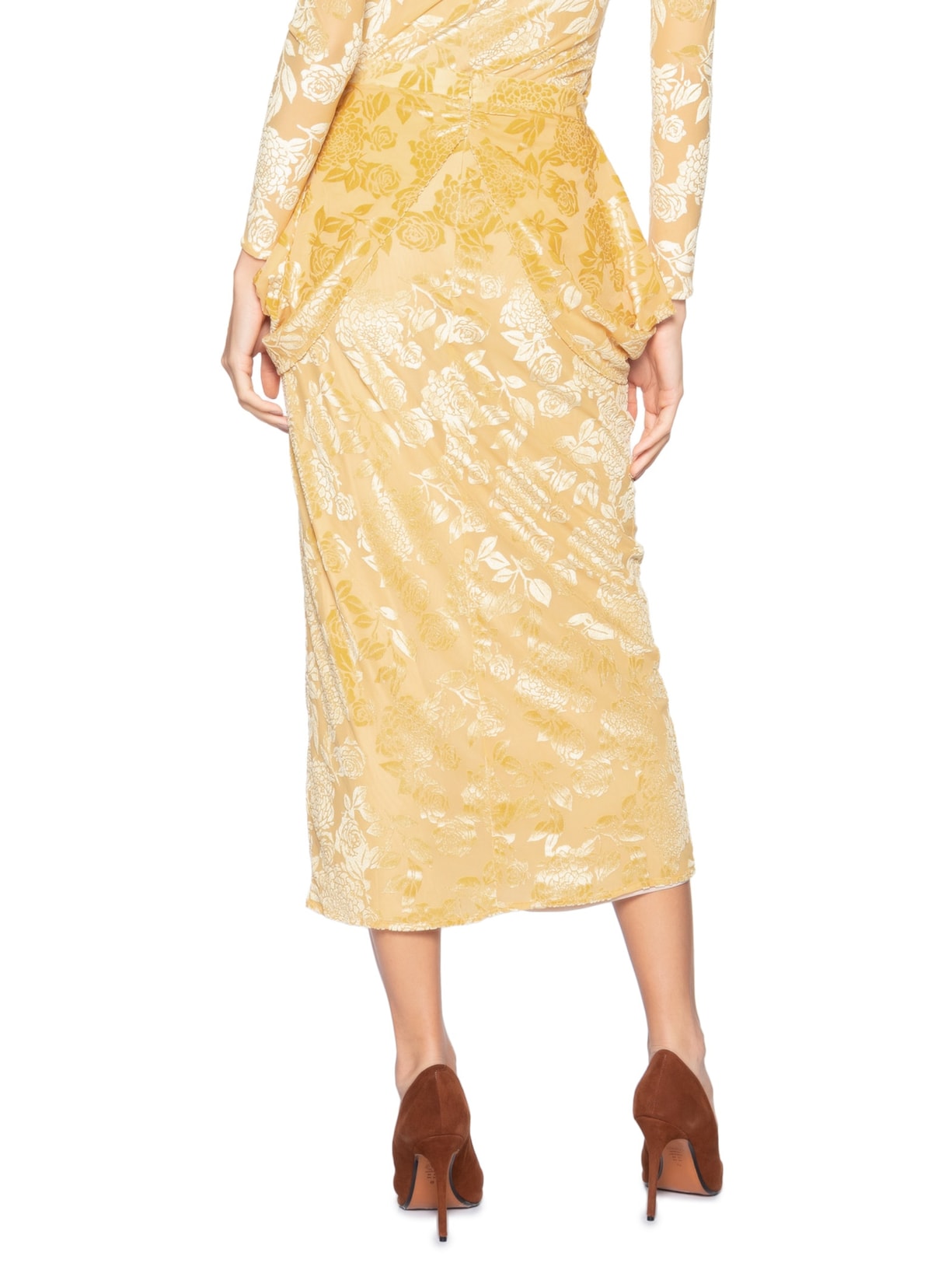 Saia Dafne Amarelo Carol Bassi