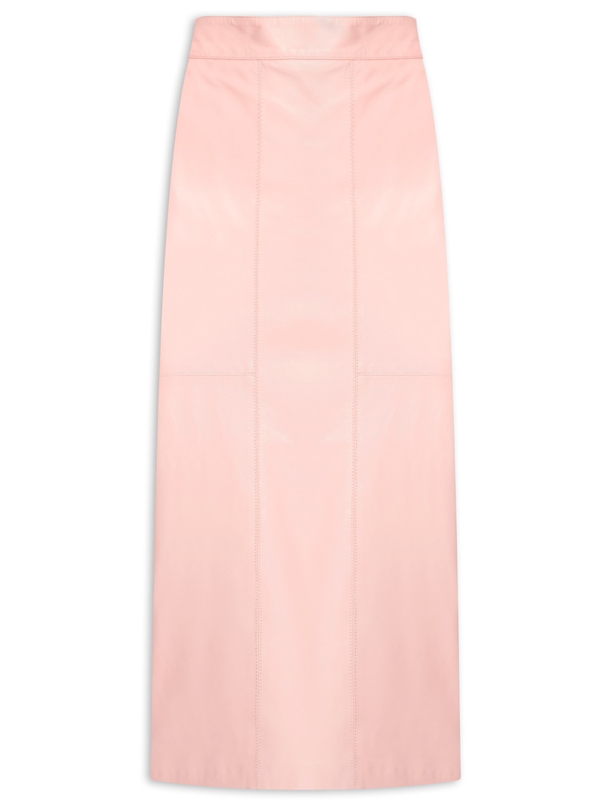 Saia De Couro Clara - Rosa