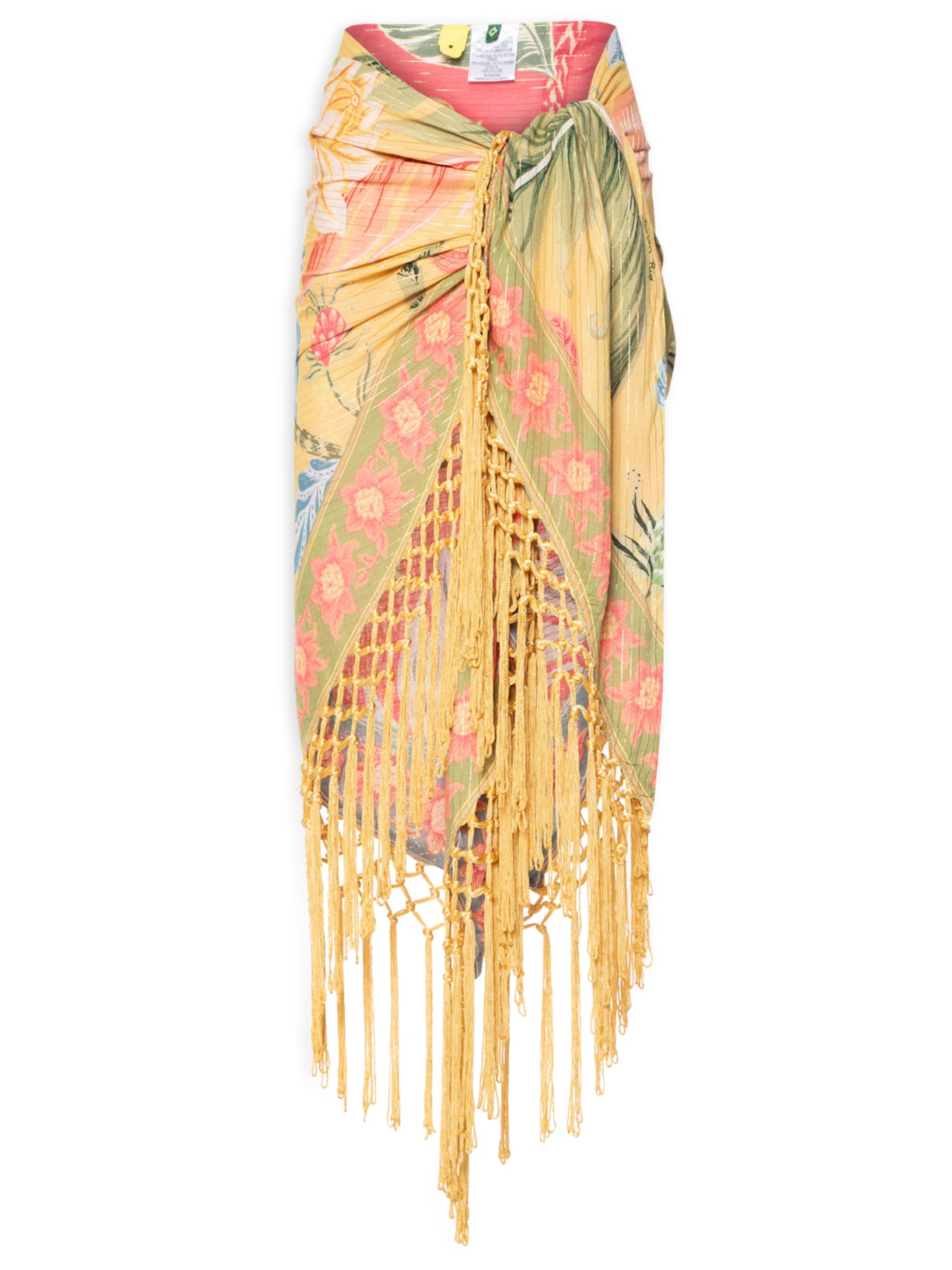 Saia De Franja Amalfi - Amarelo