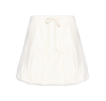 Saia De Moletom Balone - Branco