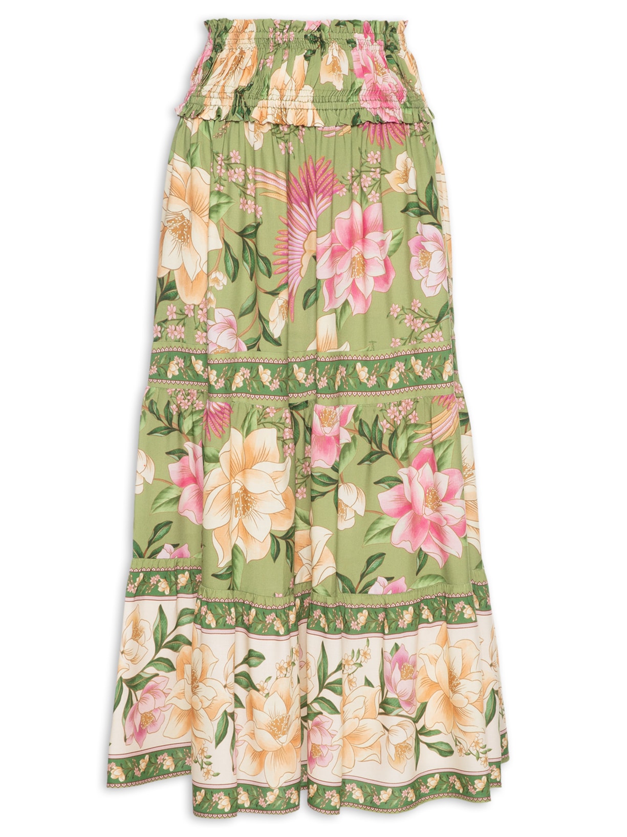 Saia Delicadeza De Floral - Verde