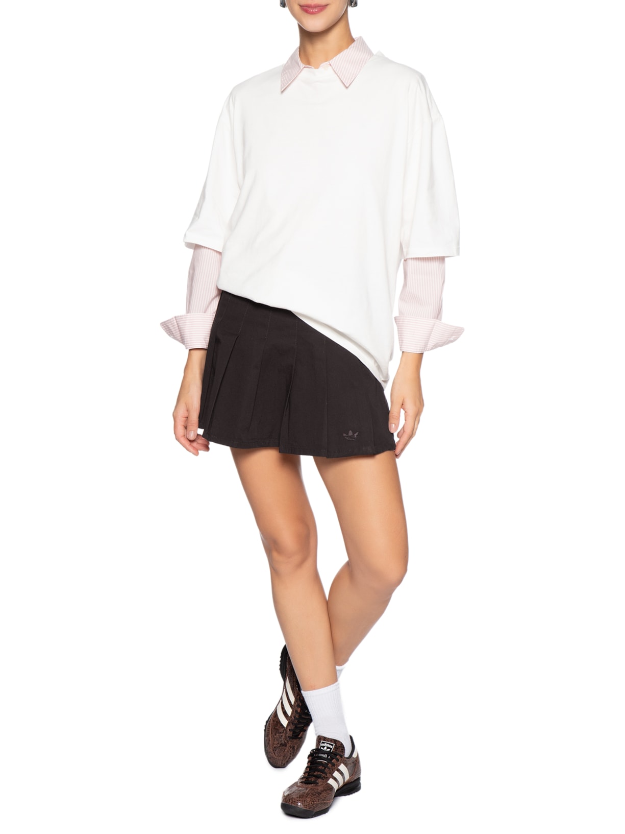 Saia Denim Marrom Adidas Originals