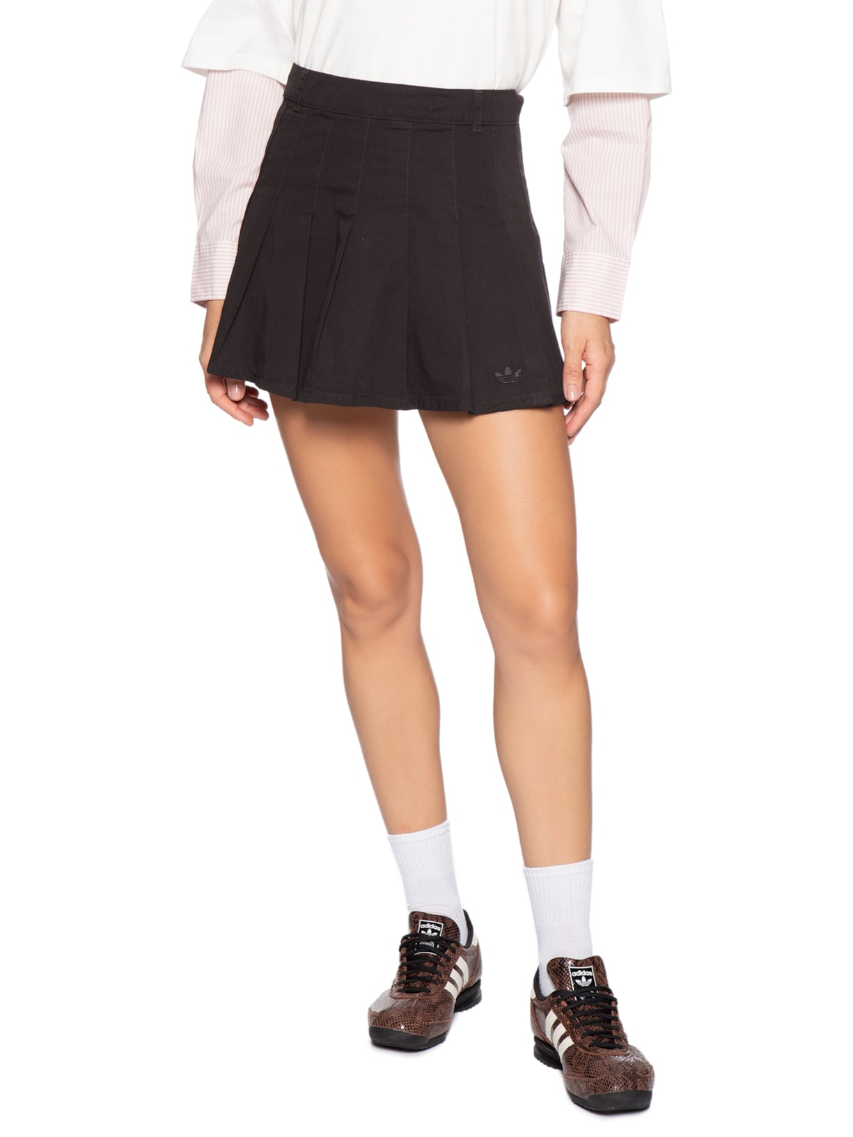 Saia Denim Marrom Adidas Originals