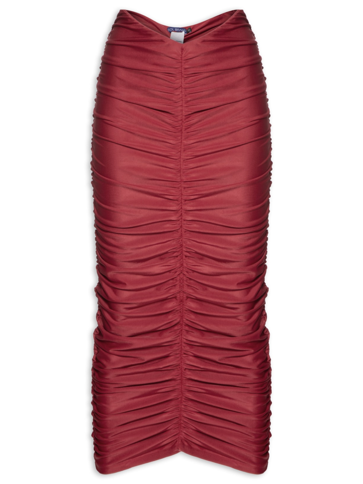 Saia Drapê Cherry - Vermelho