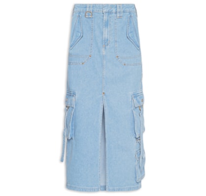 Saia Emma Fade - Azul