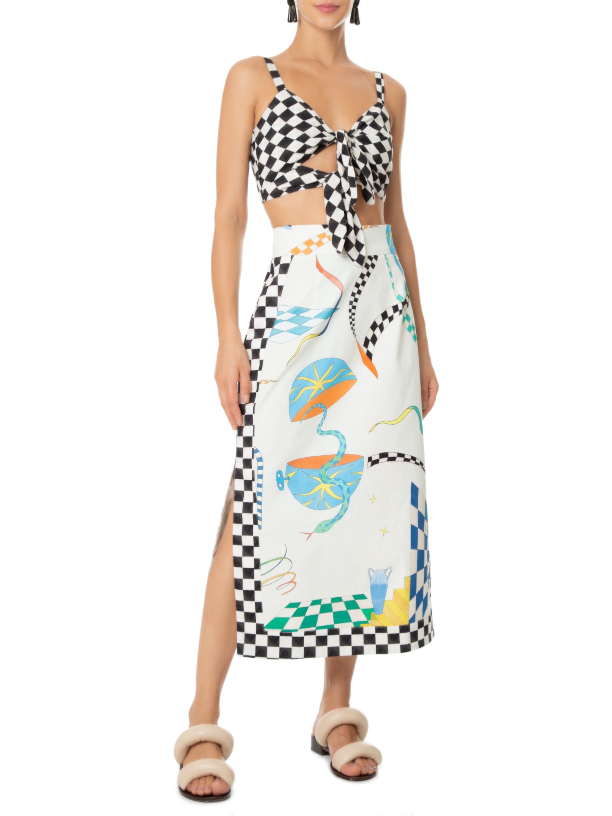 Saia Emoção Off White Fernanda Di Biase