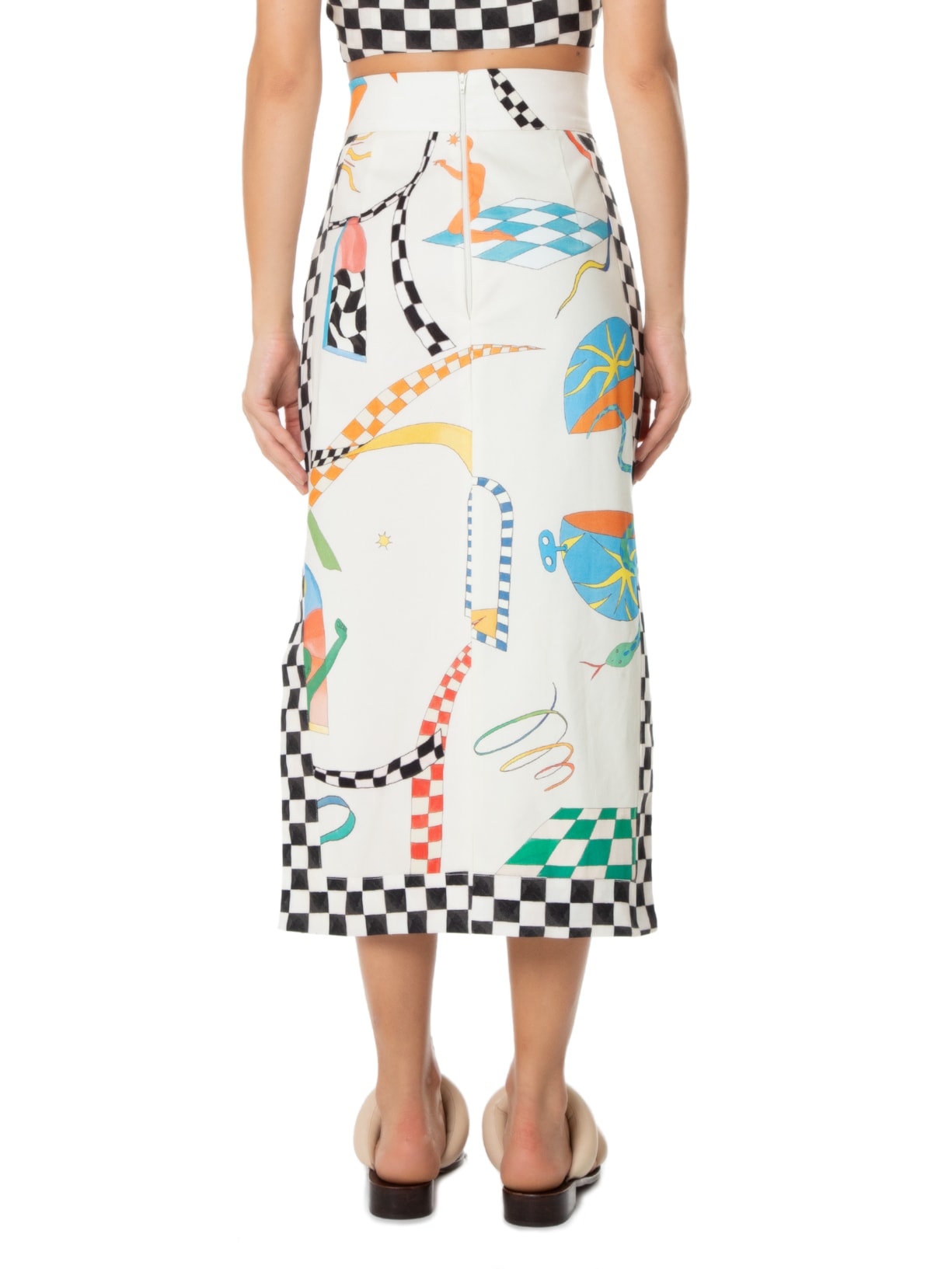 Saia Emoção Off White Fernanda Di Biase