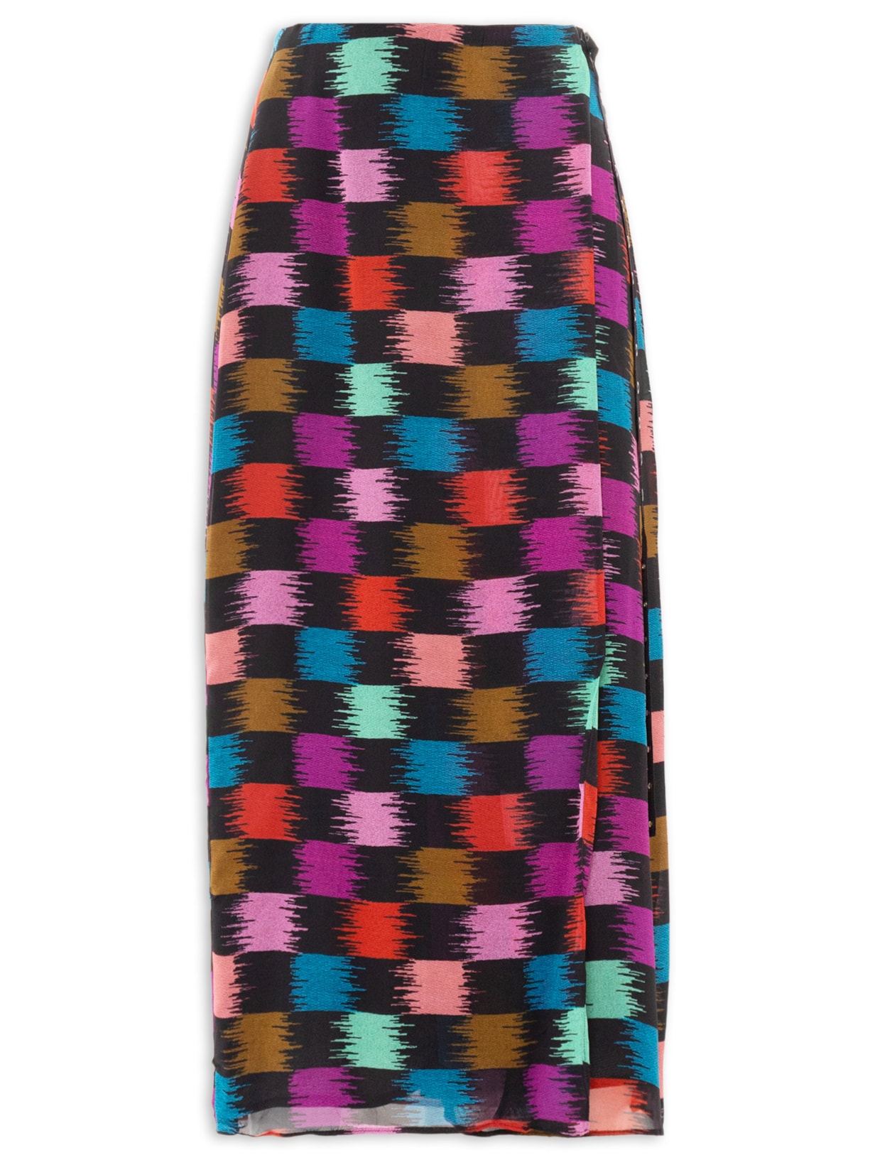 Saia Envelope Xadrez Whisky - Preto