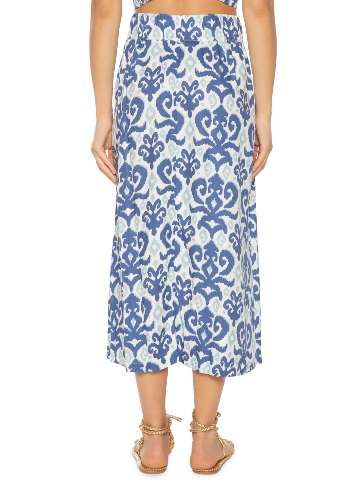 Saia Estampa Enseada Azul Maria Filó