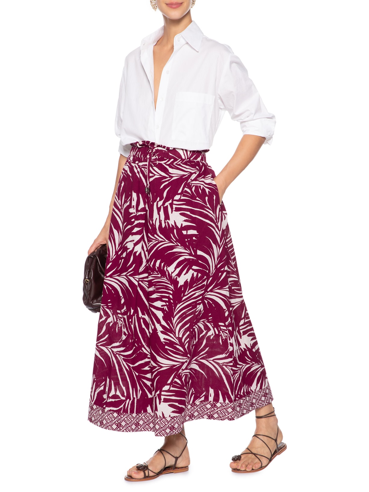 Saia Eudora Vermelho Le Lis