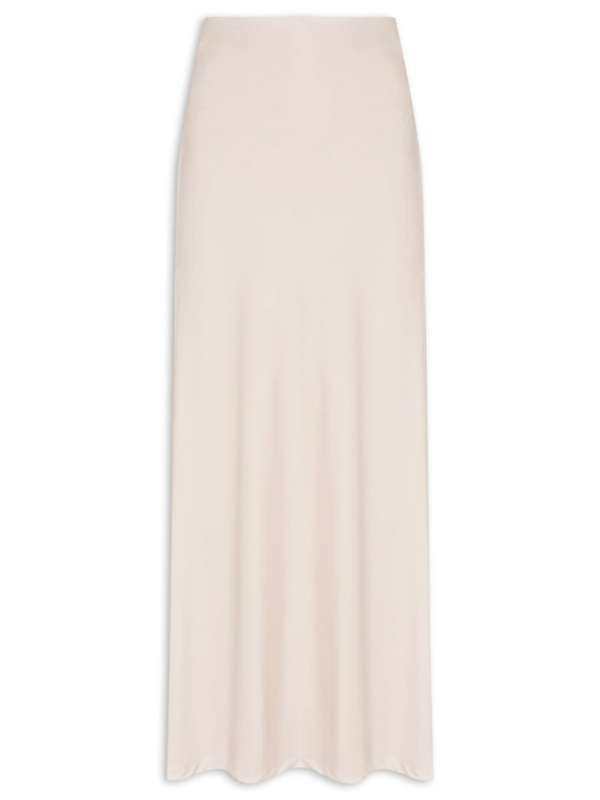 Saia Feminina Longa Evasê - Bege