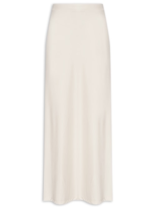 Saia Feminina Longa Evasê - Off White