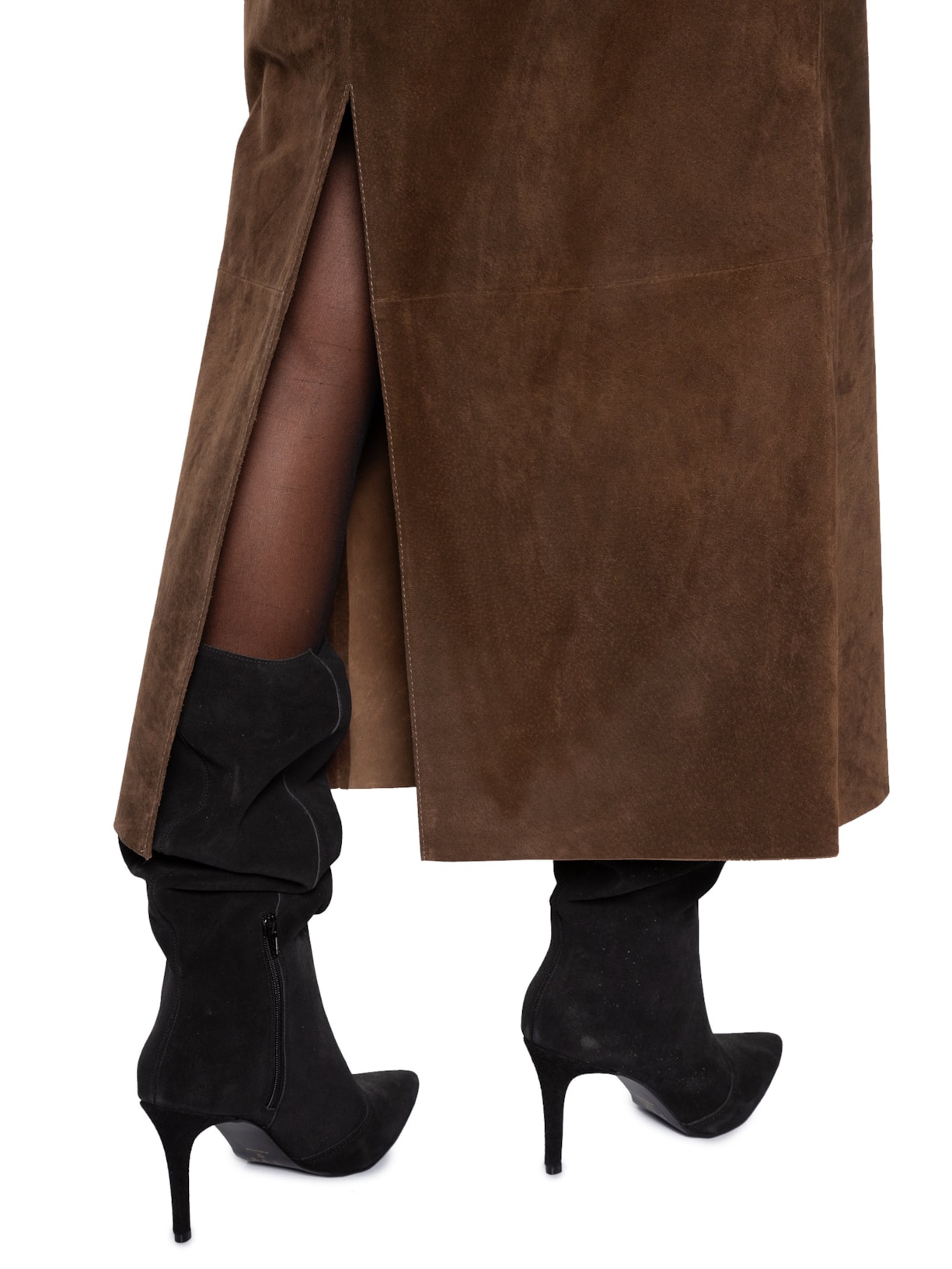 Saia Feminina Longa Mary Kate Marrom Studio Kalline