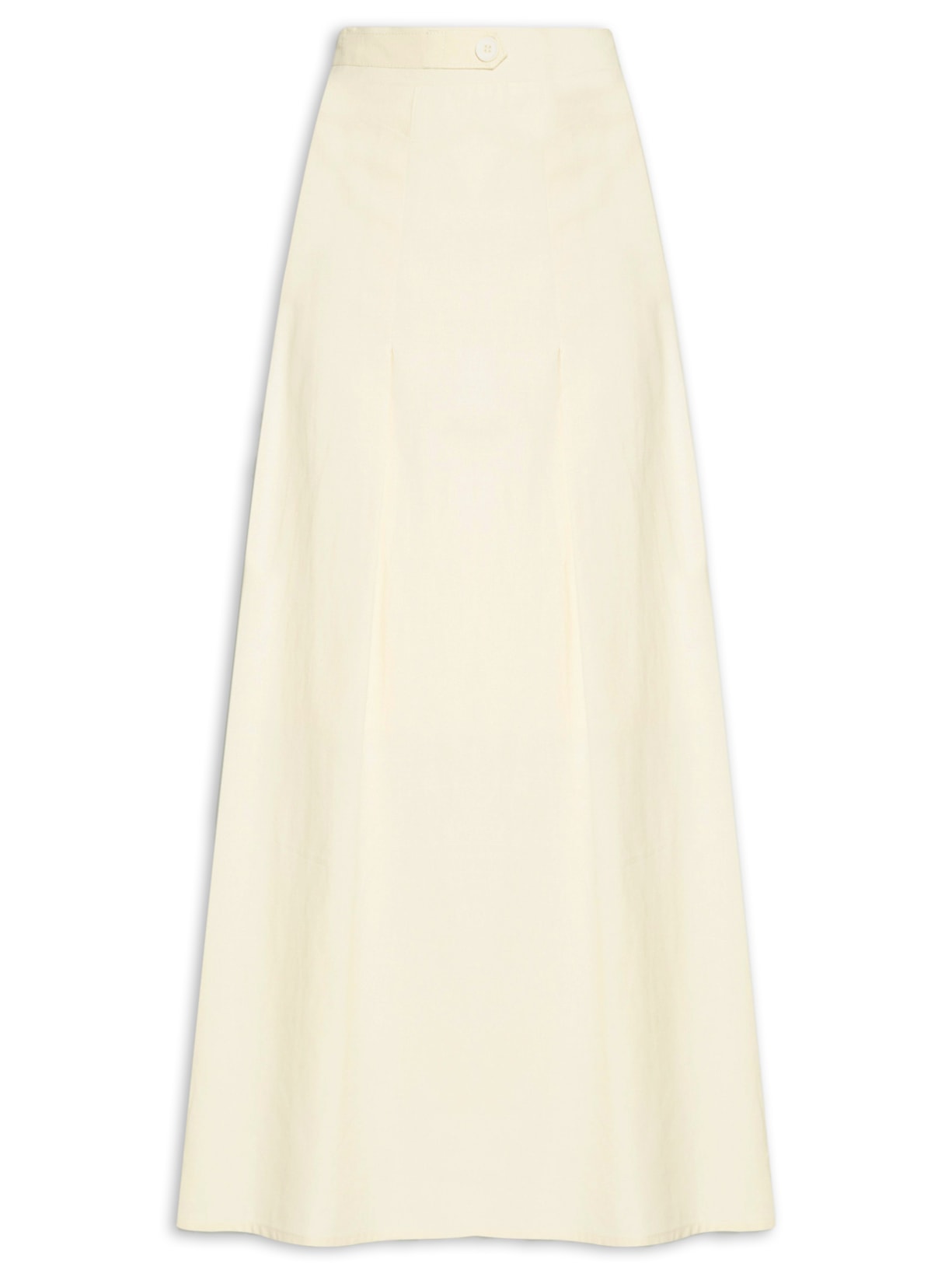 Saia Feminina Midi Com Pregas - Bege