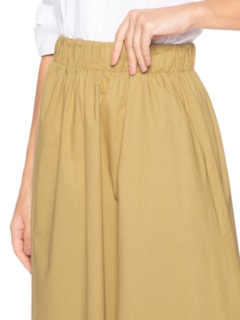 Saia Feminina Midi Maxi Godê -Bege by '2ESSENTIAL