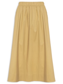 Saia Feminina Midi Maxi Godê -Bege by '2ESSENTIAL