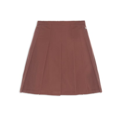 Saia Feminina Pleated Ag - Marrom