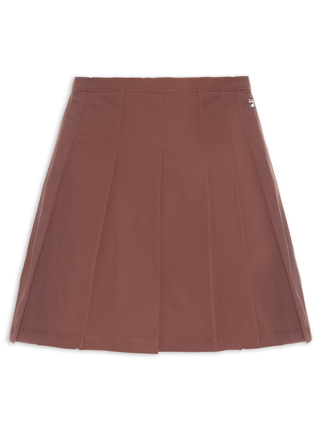 Saia Feminina Pleated Ag - Marrom